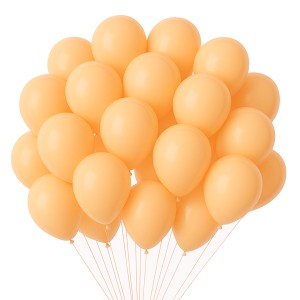 GLOBOLANDIA GLOBOS PASTEL NARANJA 10" x 50u